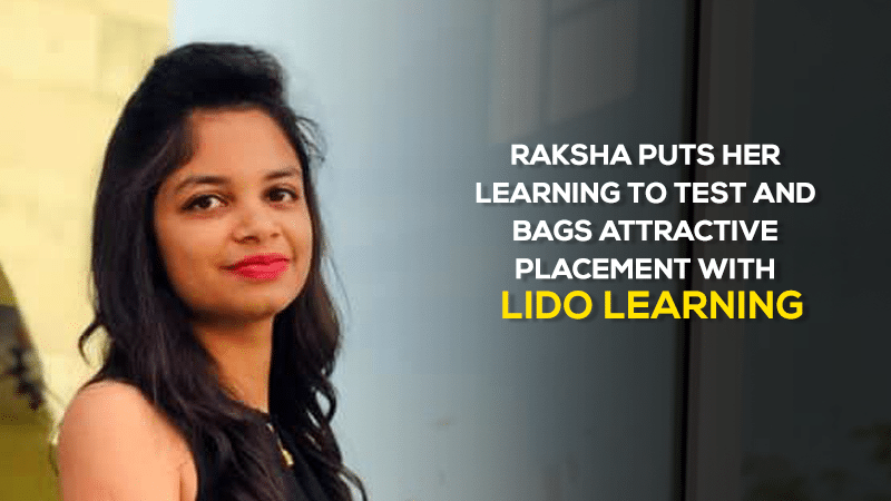 Jaipuria Institute of Management, Indore student Raksha puts her learning to test and bags attractive placement with Lido Learning, Mumbai